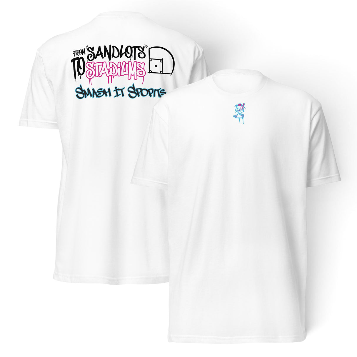 Smash It Sports T-Shirt - Sandlot To Stadiums (Multiple Colors)