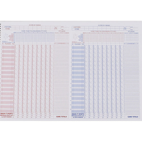 SIS Baseball/Softball Score Book (Side by Side 16 Position)