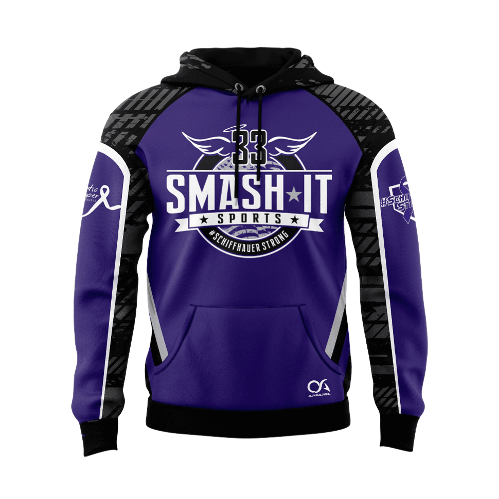 Schiffhauer Strong - Hoodie (Customized Buy-In) - Purple - Smash It Sports