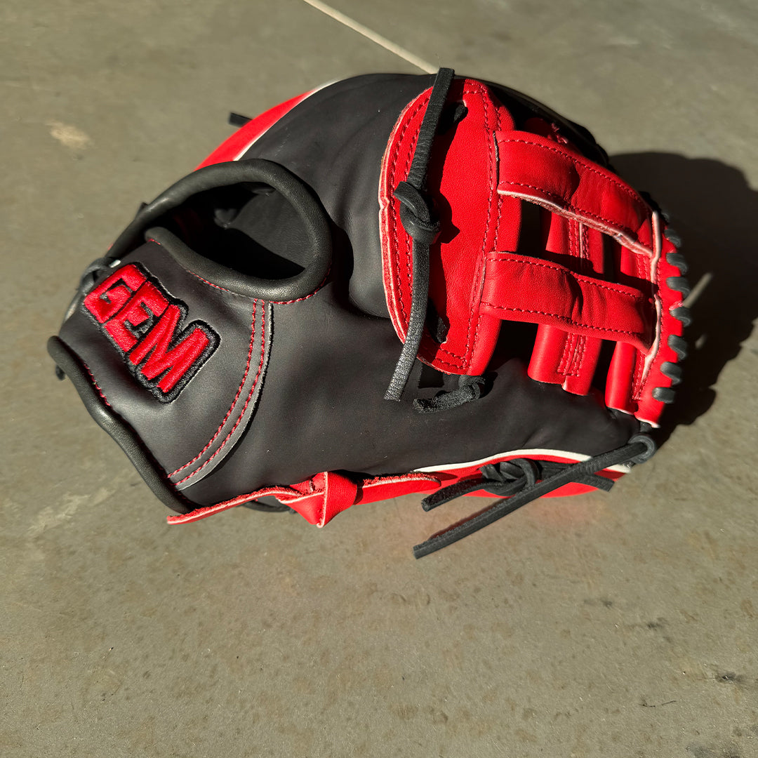 Gem Gloves Softball Fielding Glove - GEM085 Shadow Skulls
