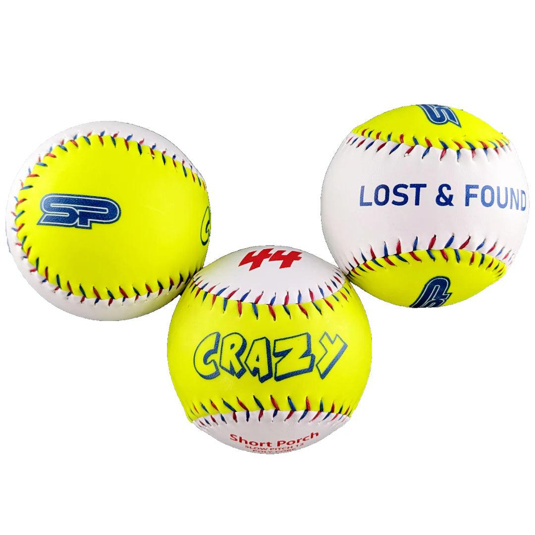 Short Porch Crazy BP 44/375 12" Synthetic Slowpitch Softballs - Smash It Sports