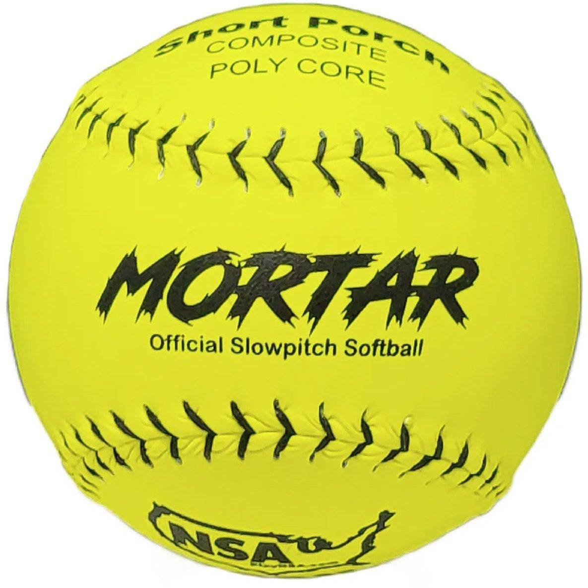 Short Porch Mortar NSA Icon 44/400 12" Slowpitch Softballs - Smash It Sports