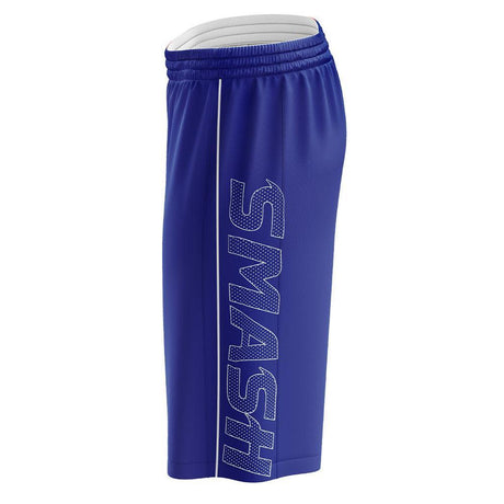 SIS Microfiber Shorts (Royal/White) - Smash It Sports
