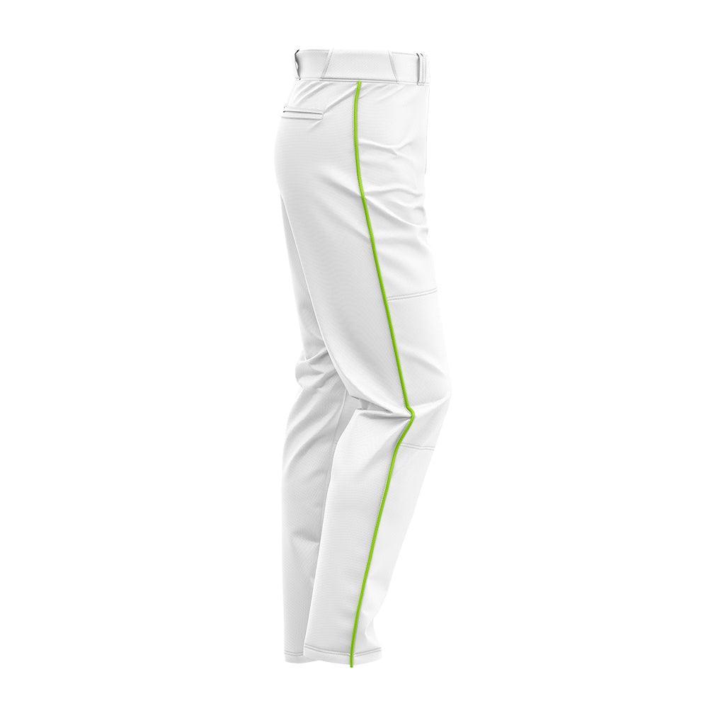 SIS Pro-Line Softball/Baseball Game Pants (White with Colored Piping) - Smash It Sports