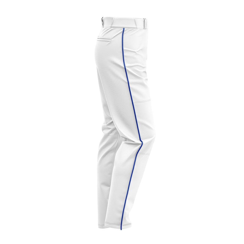 SIS Pro-Line Softball/Baseball Game Pants (White with Colored Piping) - Smash It Sports