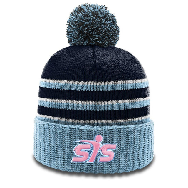 Smash It Sports Beanie #134 with Pom (Cotton Candy) - Smash It Sports