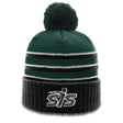 Smash It Sports Beanie #134 with Pom (Dark Green/Black/White) - Smash It Sports
