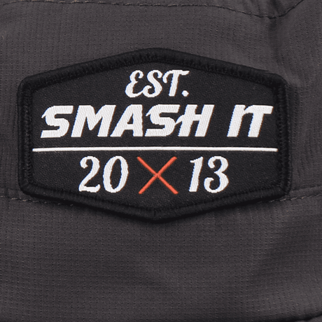 Smash It Sports Bucket Hat Charcoal with Black Patch - Smash It Sports