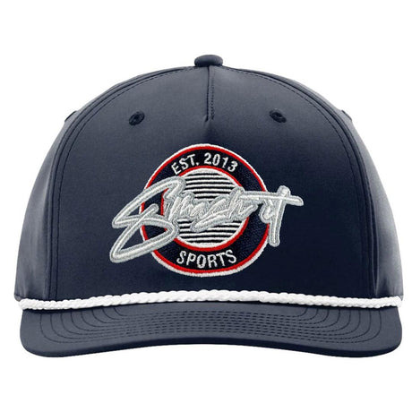 Smash It Sports Classic Rope Snapback Hat - Navy/White/Red - Smash It Sports