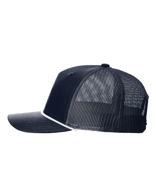 Smash It Sports Classic Rope Trucker Hat - Navy/White/Carolina - Smash It Sports