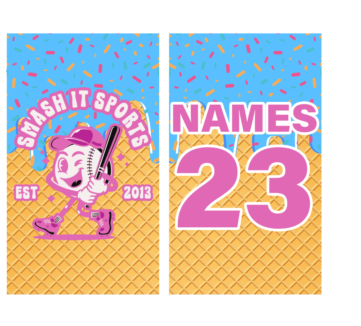 Smash It Sports Ice Cream Drip Bag Tag - Smash It Sports