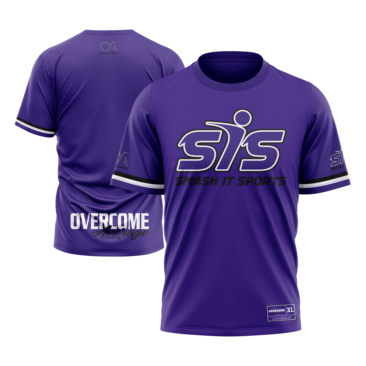 Smash It Sports Short Sleeve Shirt - The League (Purple) - Smash It Sports