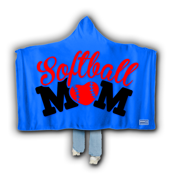 Hooded Blanket - Softball Mom - Smash It Sports
