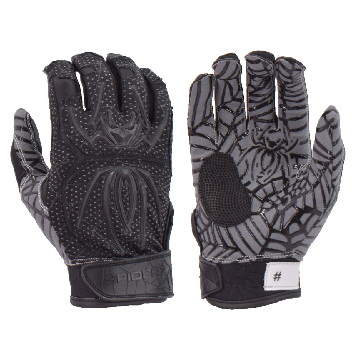 Spiderz HYBRID Batting Gloves - Blackout - Smash It Sports