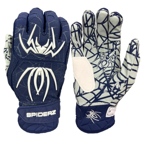 Spiderz HYBRID Batting Gloves - Navy/White - Smash It Sports