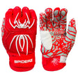 Spiderz HYBRID Batting Gloves - Red/White - Smash It Sports