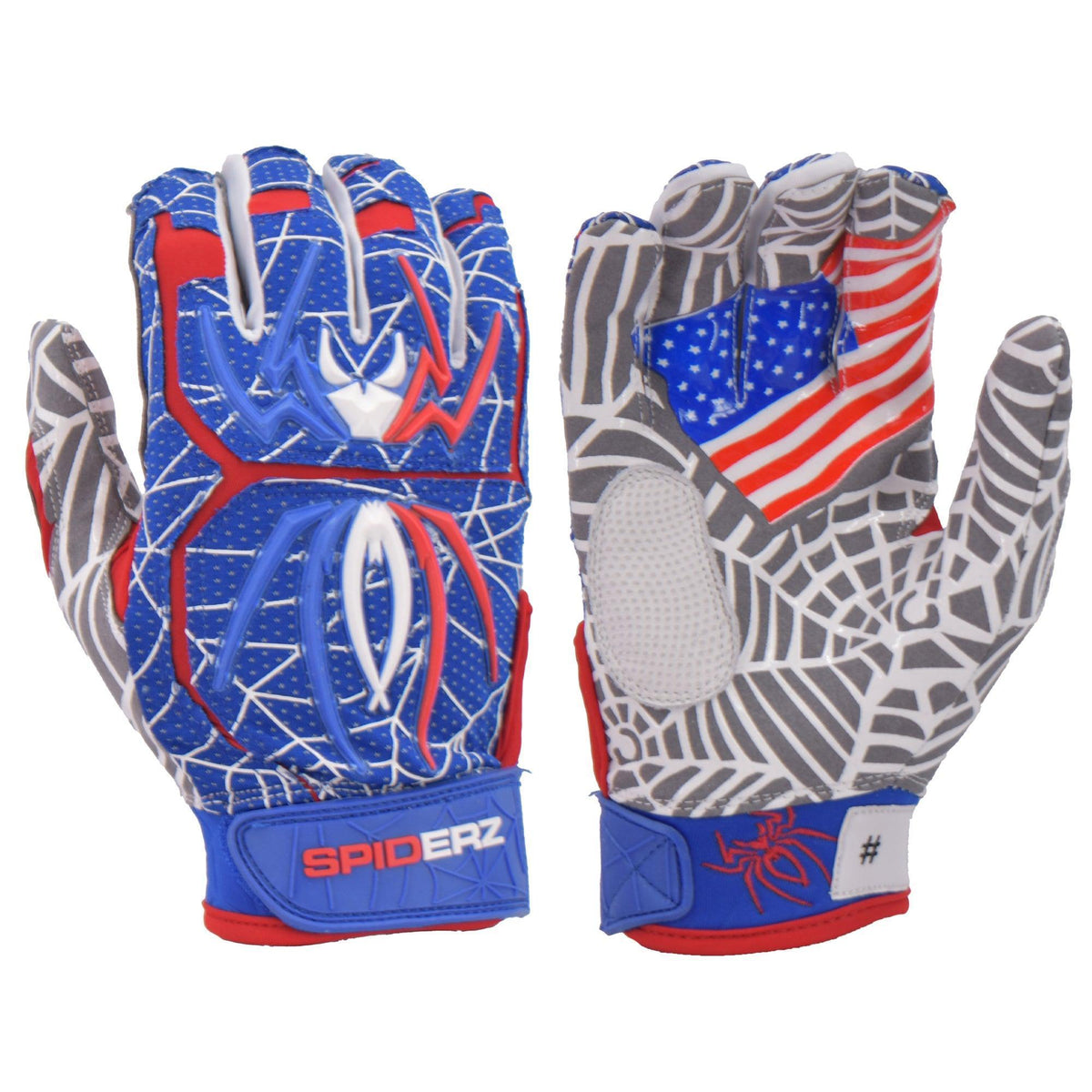 Spiderz HYBRID Limited Edition Batting Gloves USA Smash It Sports