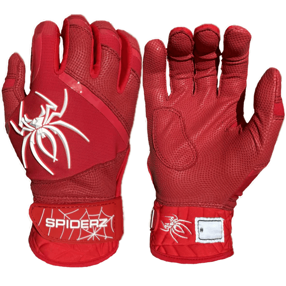 Spiderz Pro Premier Batting Gloves - Red/White - Smash It Sports