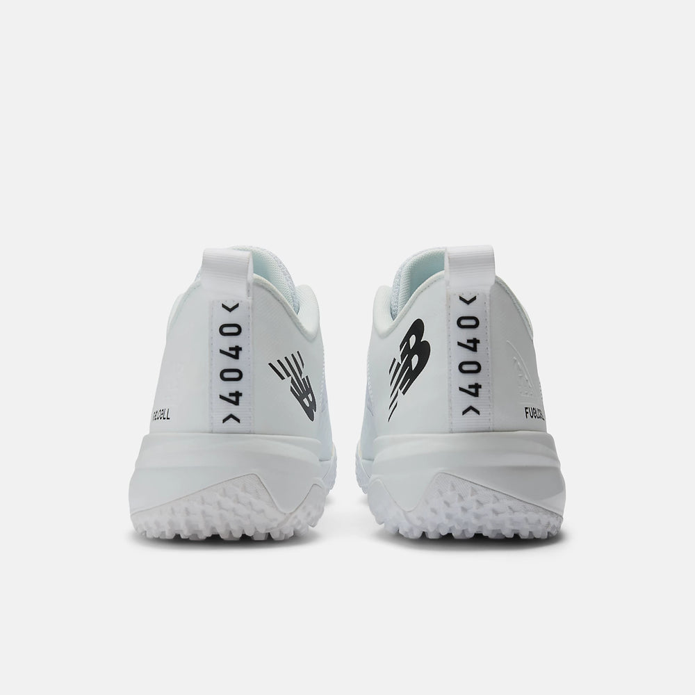 New Balance Men's Fuelcell 4040 v8 Turf Baseball Shoes - White/Black - T4040TW8