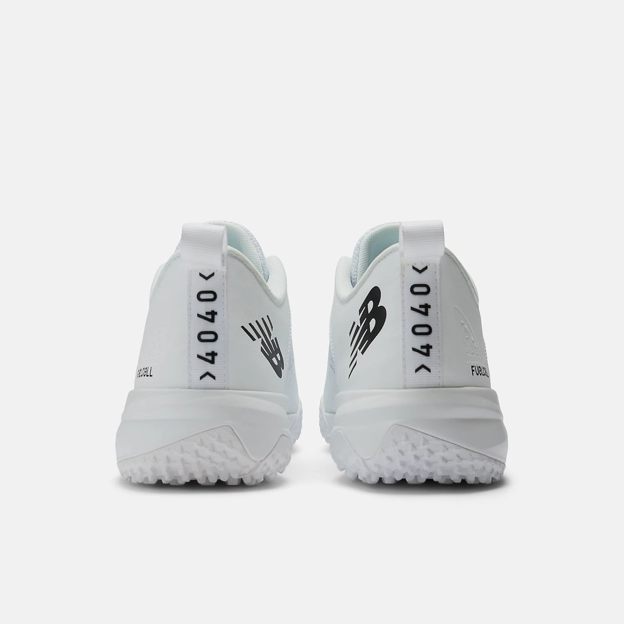 New Balance Men's Fuelcell 4040 v8 Turf Baseball Shoes - White/Black - T4040TW8