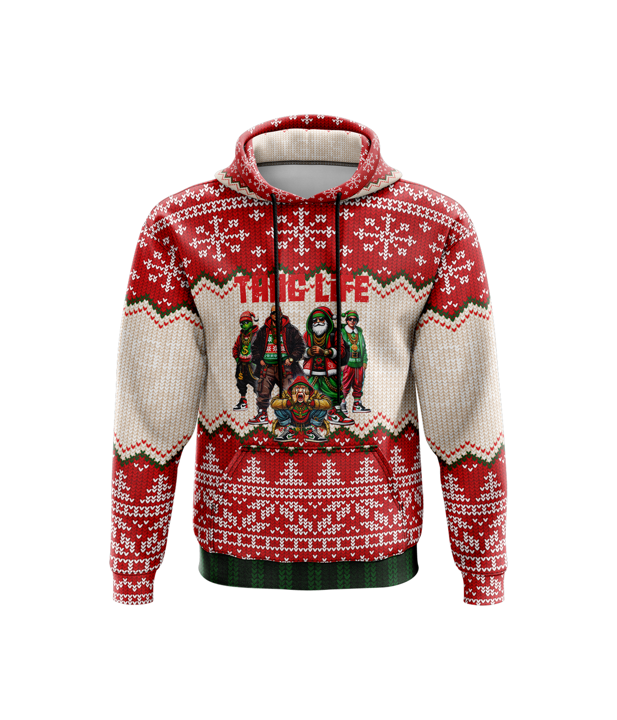 Christmas Thug Life - Hoodie (Customized Buy-In)