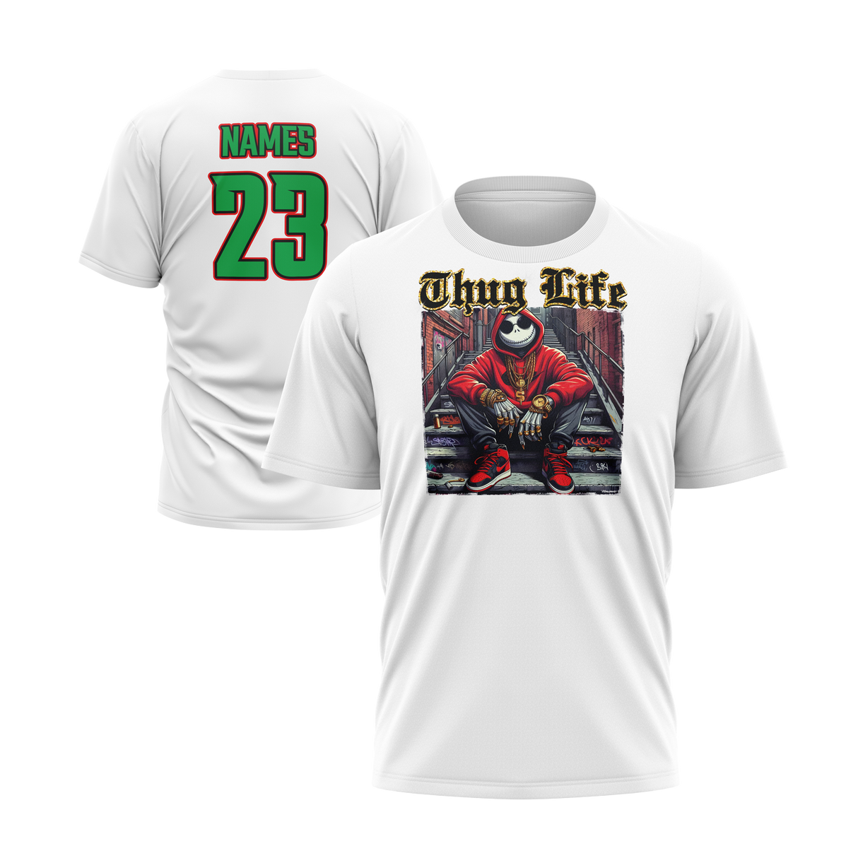 Christmas Thug Life - Semi-Sub Short Sleeve Shirt - (Multiple Designs)