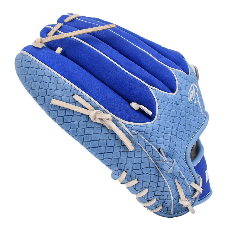 Viper Japanese Kip Leather Slowpitch Softball Fielding Glove Viper-Tip Edition Carolina/Royal/White - Smash It Sports