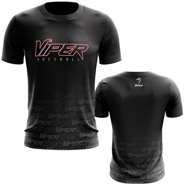 Viper Sports Short Sleeve Shirt - Fade (Black/Red/Charcoal)