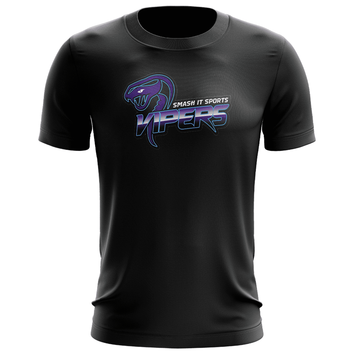 Vipers EVO-Tech Short Sleeve Shirt - Black - Smash It Sports