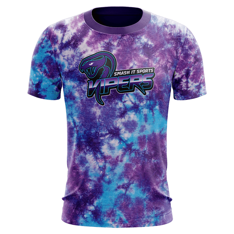 Vipers EVO-Tech Short Sleeve Shirt - Tie Dye - Smash It Sports