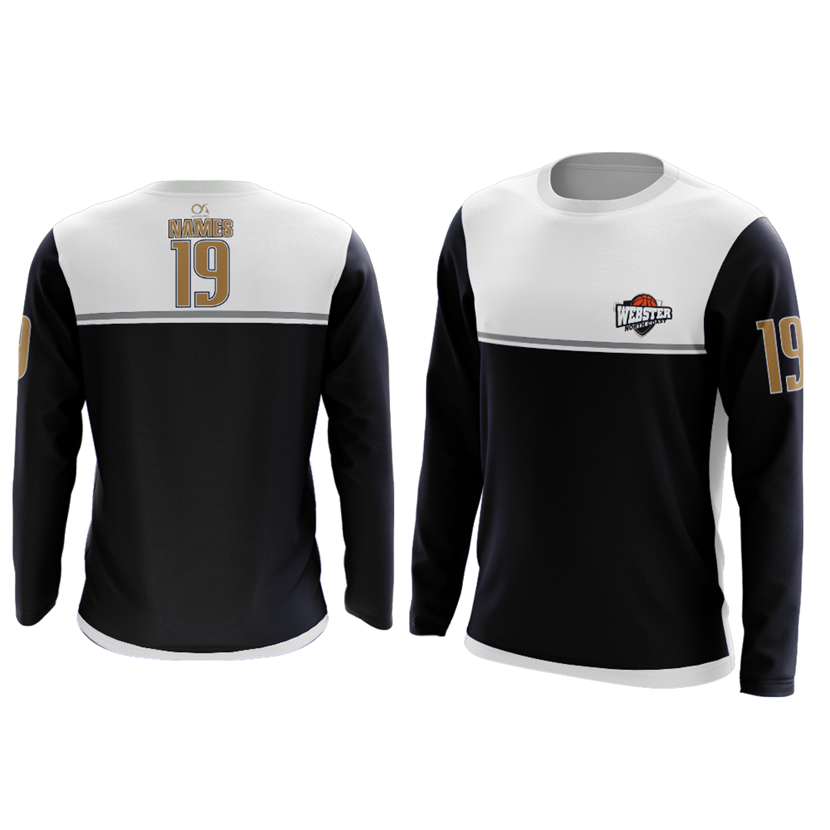 Webster North Coast Basketball Long Sleeve Shooter Shirt