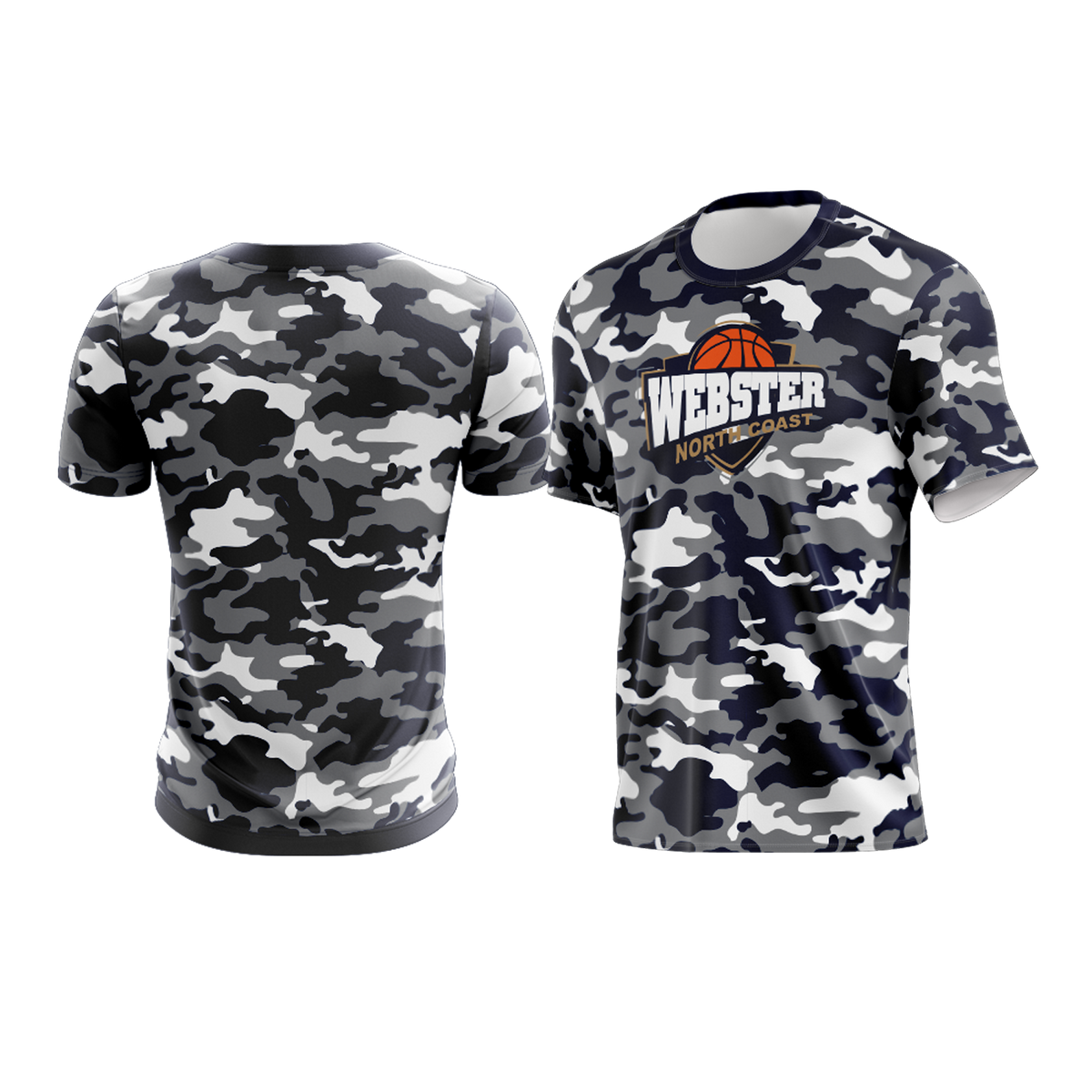 Webster North Coast Basketball Shirt - Camo