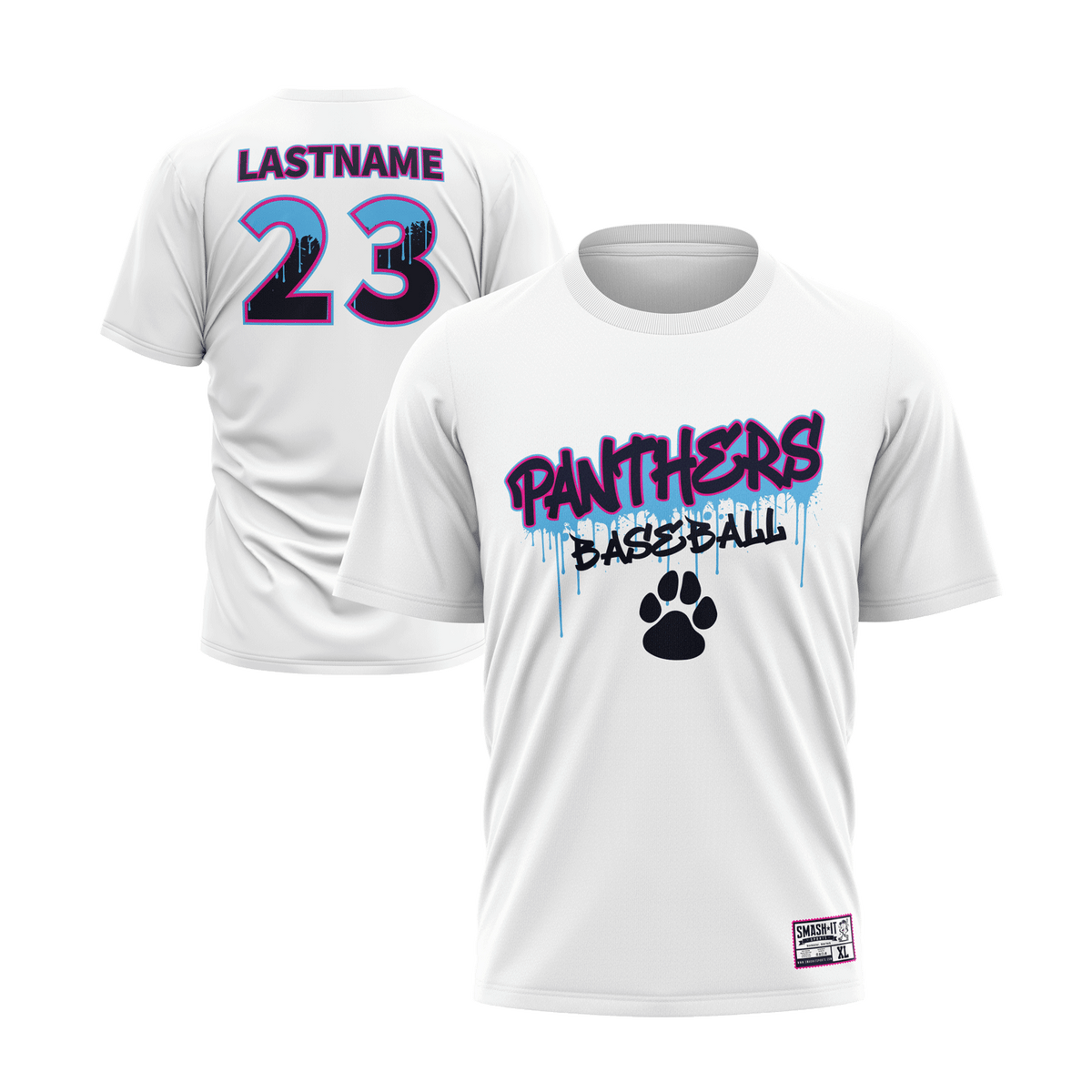 Pittsford Panthers Baseball Full Dye T-Shirt (Multiple Designs)