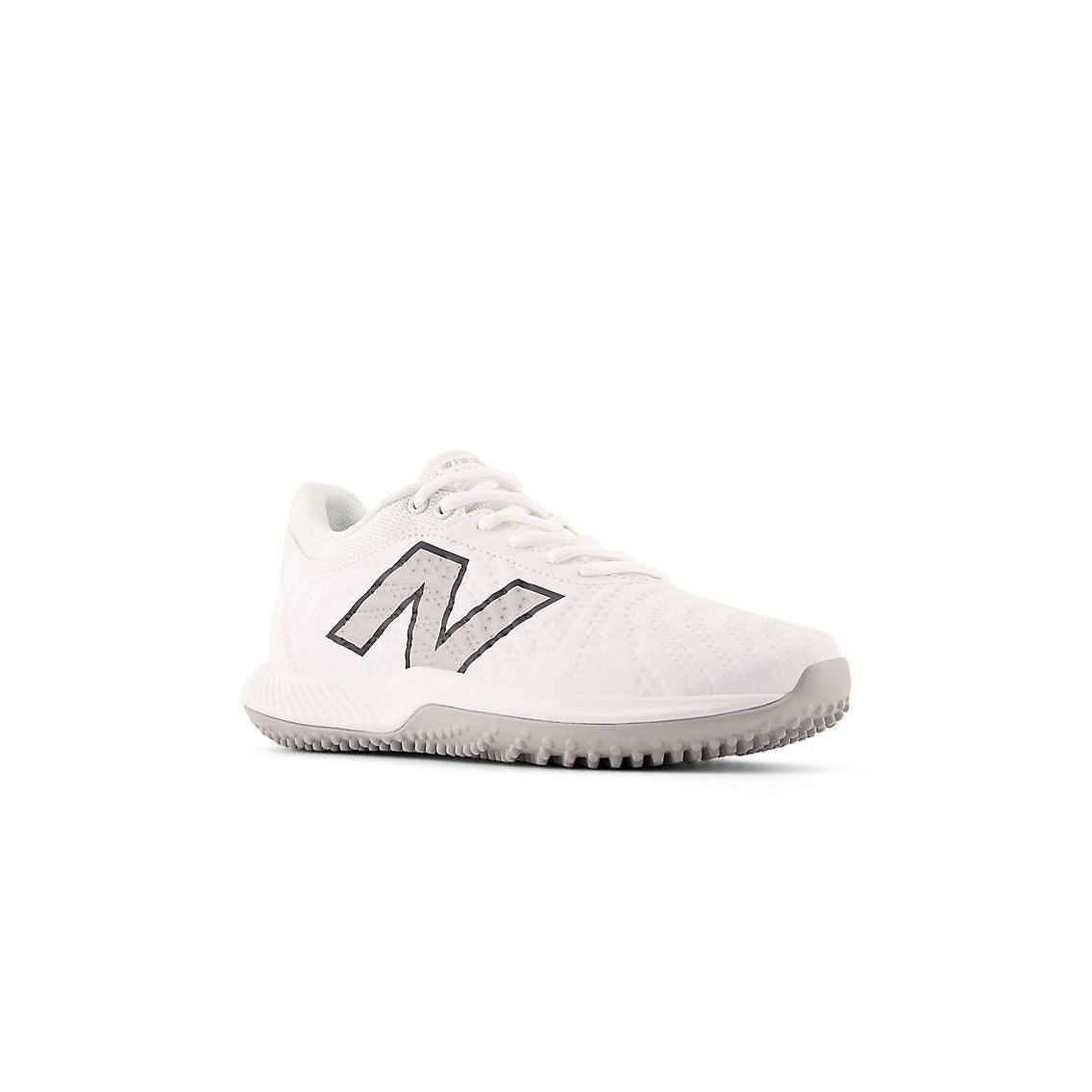 New Balance Women's FuelCell FUSE v4 Turf Trainer Softball Shoes - Optic White/Raincloud - STFUSEW4