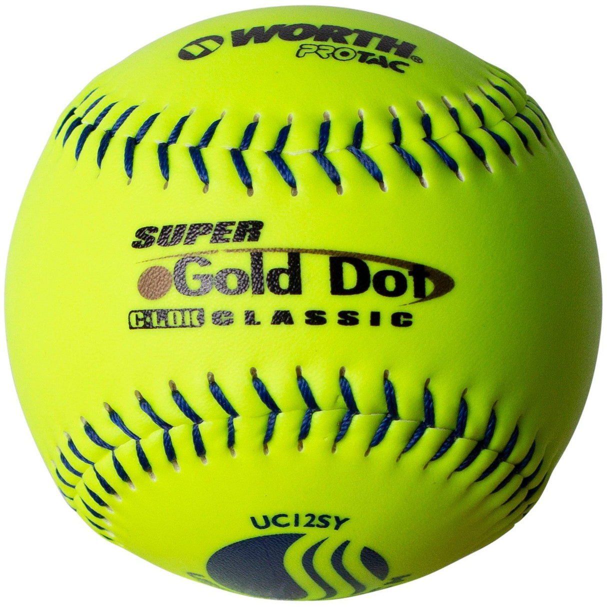Worth Classic M Super Gold Dot USSSA 12" Slowpitch Softballs - UC12SY - Smash It Sports