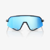 100 Percent Sunglasses - SLENDALE - Matte Black - HiPER Blue Multilayer Mirror Lens - Smash It Sports