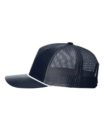 Smash It Sports Classic Rope Trucker Hat - Navy/White/Carolina