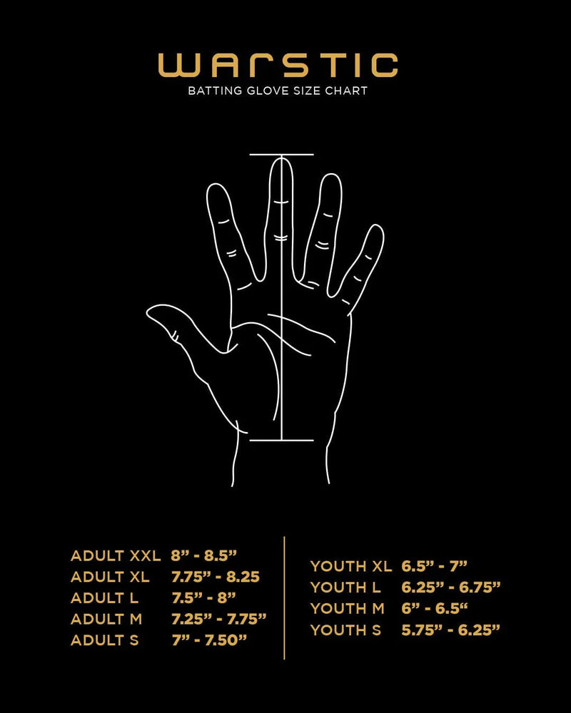 Warstic IK3 Pro Short Cuff Batting Gloves "Athletic Gold"