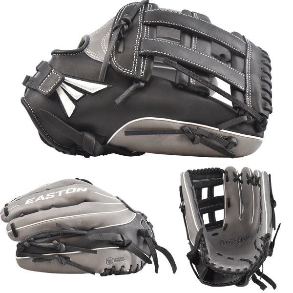 2022 Easton Professional Collection Slowpitch Softball Glove (BK/GY/WH) - Smash It Sports