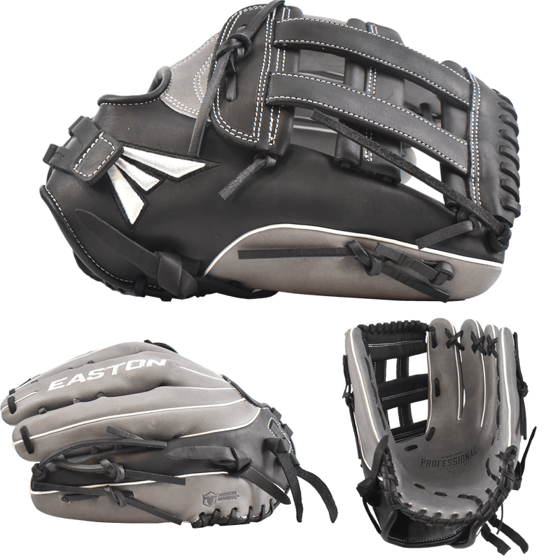 Easton Professional Collection Slowpitch Softball Glove BK GY WH available with Fast and Free shipping