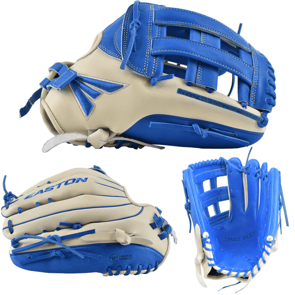 2022 Easton Small Batch No. 69 Slowpitch Softball Glove - Grey/Royal - Smash It Sports