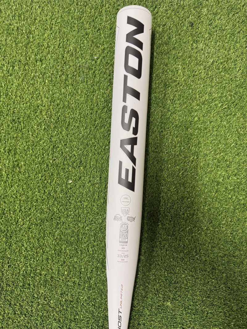 2023 Easton Ghost Unlimited -8 USSSA/ASA Dual Stamp Fastpitch Softball Bat FP23GHUL8 33/25 [BLEM UB16]