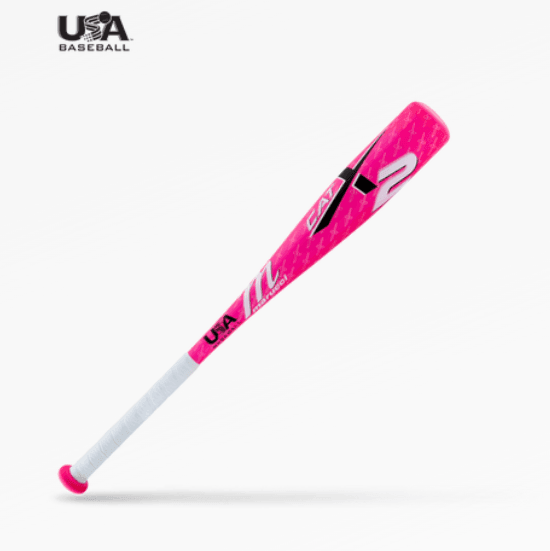 2024 Marucci CATX2 -11 Tee Ball USA Baseball Bat MTBCX2P Pink - Smash It Sports