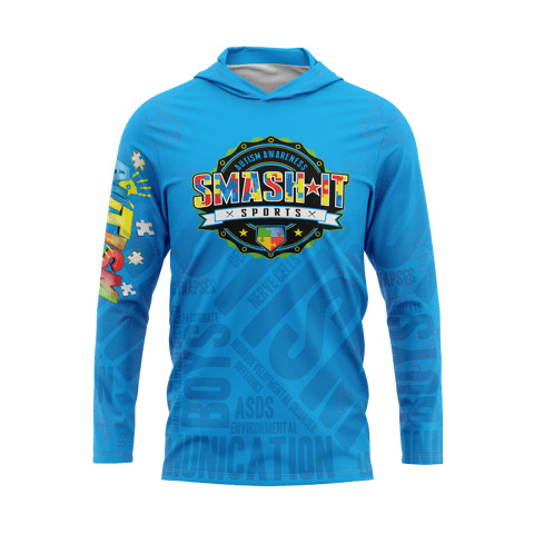2025 Autism Awareness Hooded Long Sleeve (Customized Buy-In) - Multiple Colors - Smash It Sports