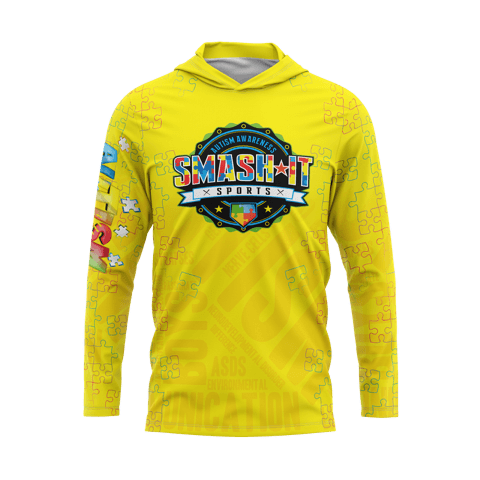 2025 Autism Awareness Hooded Long Sleeve (Customized Buy-In) - Multiple Colors - Smash It Sports