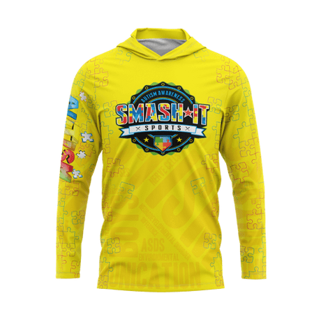 2025 Autism Awareness Hooded Long Sleeve (Customized Buy-In) - Multiple Colors - Smash It Sports