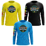 2025 Autism Awareness Long Sleeve Jersey (Customized Buy-In) - Multiple Colors - Smash It Sports