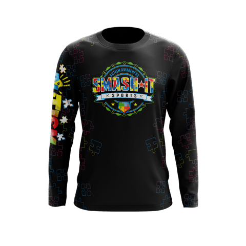 2025 Autism Awareness Long Sleeve Jersey (Customized Buy-In) - Multiple Colors - Smash It Sports