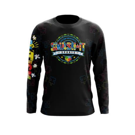 2025 Autism Awareness Long Sleeve Jersey (Customized Buy-In) - Multiple Colors - Smash It Sports