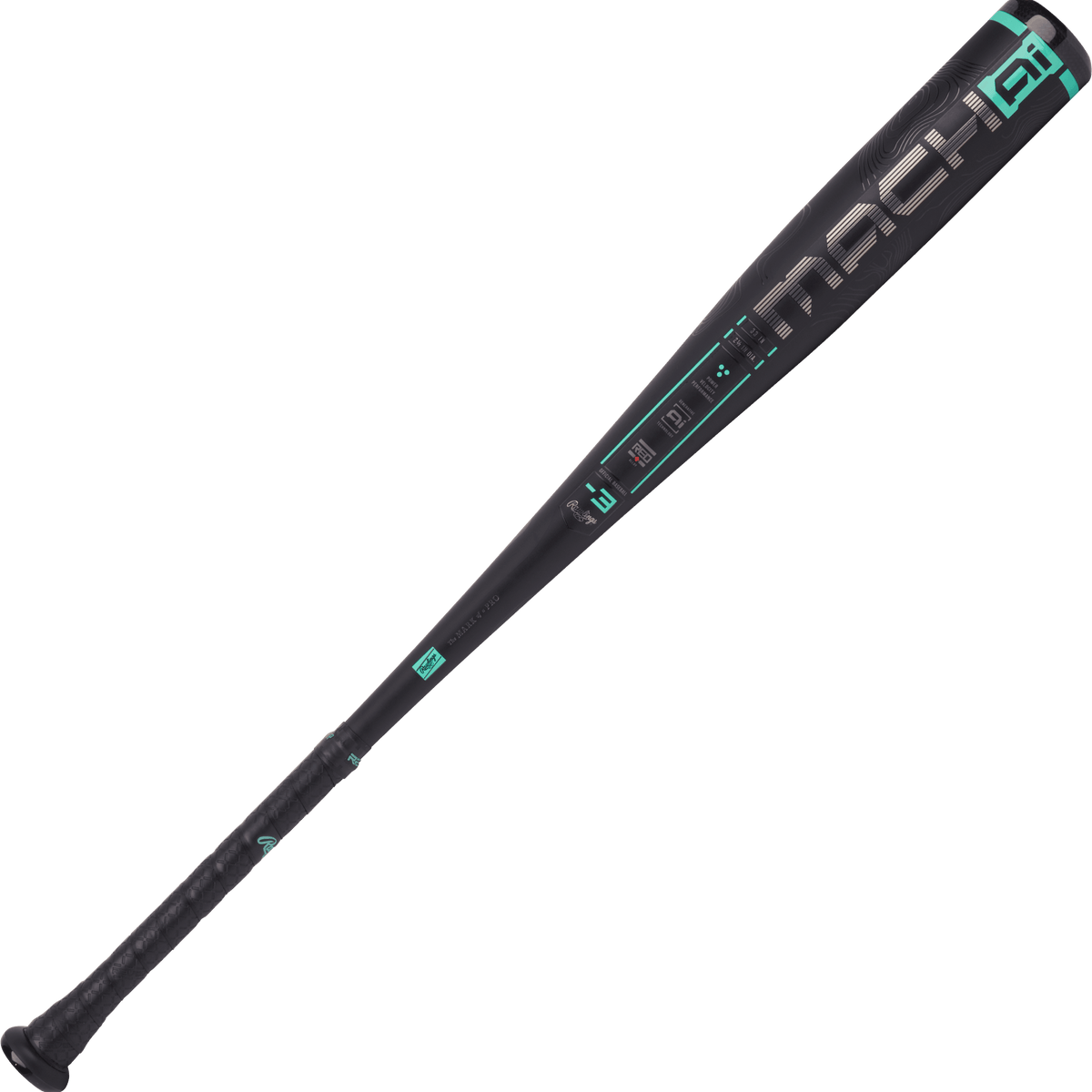 Batte De Baseball Rawlings Mach AI BBCOR 2025 – 32/29 – Noir/Vert – Neuve Sous Emballage
